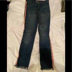 A&F Racing Stripe Ankle Jeans - Size 27/4